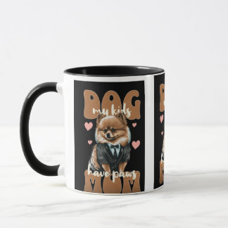 Hundmamma-mugg – ”Jag jobbar hårt så min hund kan Mugg