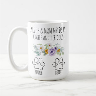 Hundmamma-mugg - Personlig gåva till hundmamma för Kaffemugg
