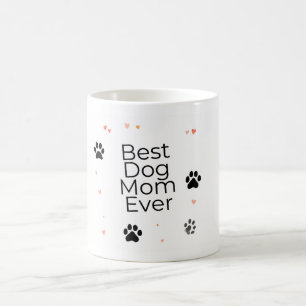 Hundmamma omgiven av kärlek och tass-mugg Hundmu Kaffemugg