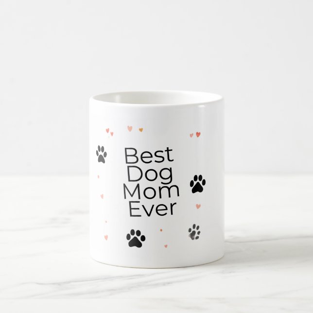 Hundmamma omgiven av kärlek och tass-mugg | Hundmu Kaffemugg (Center)