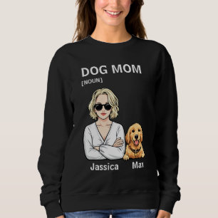 Hundmamma Porträtt Med Golden Retriever Konst T Shirt