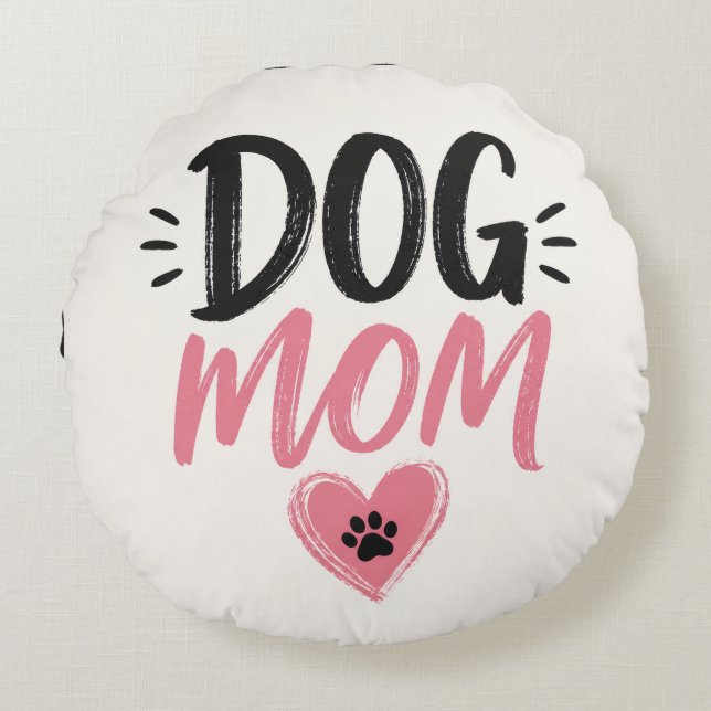 Hundmamma Rund Kudde (Framsidan)