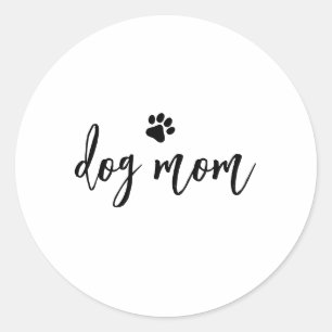 Hundmamma Runt Klistermärke