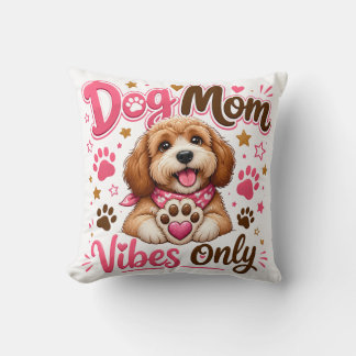 Hundmamma-vibbar Endast – Sött Hundälskare Kastkud Kudde