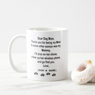 Hundmammamugg - tack för att vara min mamma kaffemugg