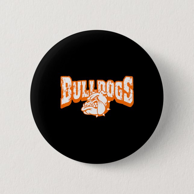 Hundmaskot Back To School Teamanda Orange  Knapp (Framsida)