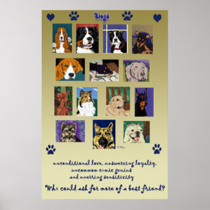 HundMontageaffisch Poster