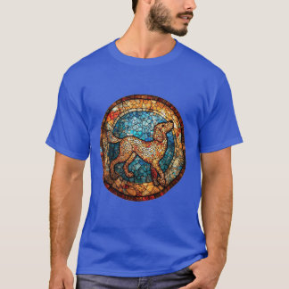 Hundmotiv med livfulla färger t shirt