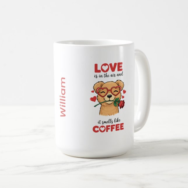 Hundmugg - Uttryck din kärlek Kaffemugg (Framsida höger)