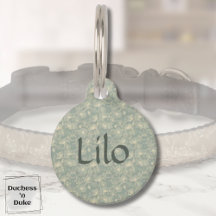 Hundnamnskylt - Sage Green Botanical, Personlig