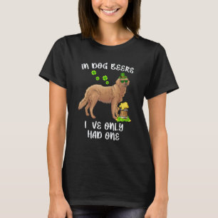 Hundöls guld retriever irländska St Patrick S Day T Shirt