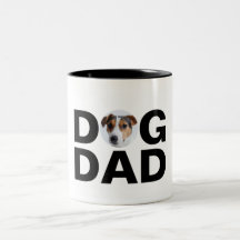 Hundpappa, anpassad fotopappagåva Tvåtons kaffemug