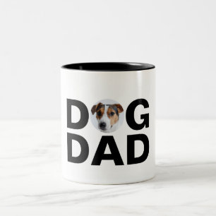 Hundpappa, anpassad fotopappagåva Tvåtons kaffemug Två-Tonad Mugg