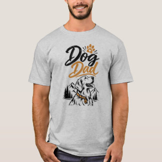 Hundpappa Golden Retriever Berg T Shirt