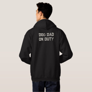'Hundpappa på tjänst' Rolig Modern Cool Hundpappa Hoodie
