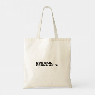 Hundpappa stolt över det roliga hundpappa-totebag tygkasse