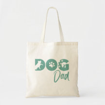 Hundpappa-totebag - Turkos
