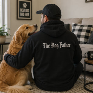 "Hundpappan" Humor Modernt Coolt Hundpappa Present Hoodie