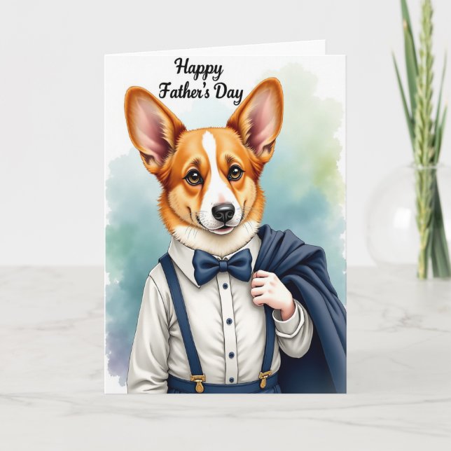 Hundpappas flugtkragekort kort (Framsida)