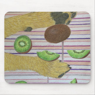 Hundpaw och kiwi musmatta