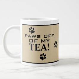 Hundpaw Typografi Teälskares Anpassade Specialdesi Jumbo Mugg
