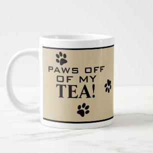 Hundpaw Typografi Teälskares Anpassade Specialdesi Jumbo Mugg