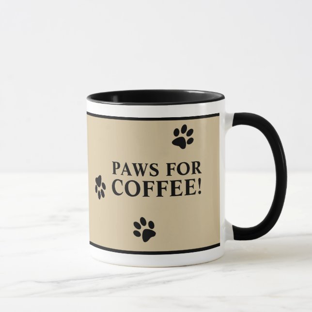 Hundpawstypografi Varm dryck specialdesign Mugg (Höger)