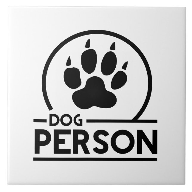 Hundperson Kakelplatta (Framsidan)