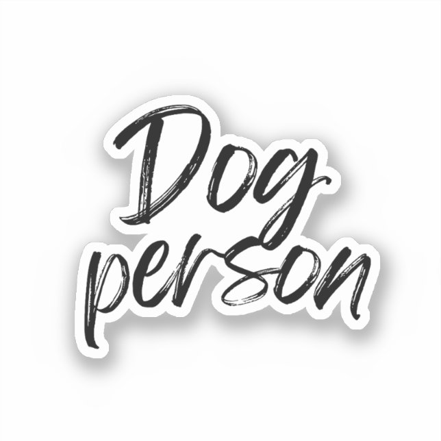 Hundperson Klistermärken (Framsida)