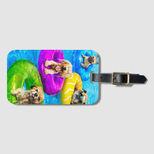 Hundpoolparty Bagagebricka