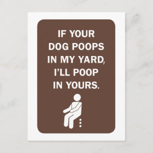 HundPoopvykort Vykort