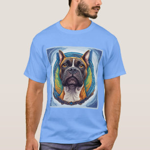Hundporträtt Abstrakt Konst T Shirt
