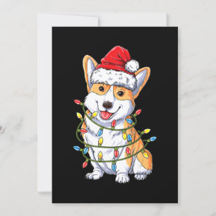 Hundpresent Corgi Tomte Julgran Ljussättning Jul Inbjudningar