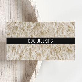 Hundpromenad Affärskort Minimalt Enkelt Modernt Visitkort
