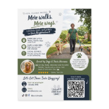 Hundpromenad Husdjurssittarverksamhet Flyers QR-ko