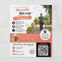 Hundpromenad Husdjurssittning Affisch QR-kod