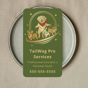 Hundpromenadtränare Sittare Lyx Pet Care Service Visitkort
