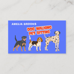 Hundpromenerare Pet Sitter Visitkort