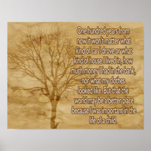 Hundraåriga från och med nu *** poster konst