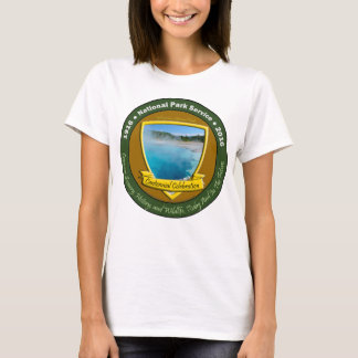 Hundraårs- TShirt Yellowstone för nationalpark T-shirt