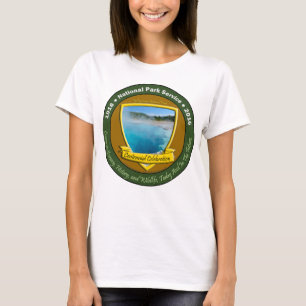 Hundraårs- TShirt Yellowstone för nationalpark Tee
