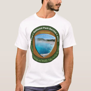 Hundraårs- TShirt Yellowstone för nationalpark Tee