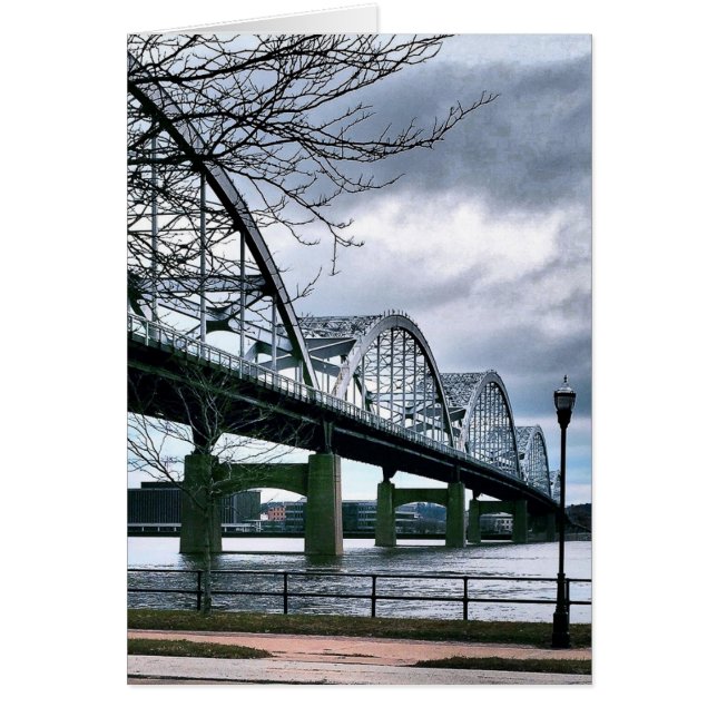 Hundraårsjubileet överbryggar kortet hälsningskort (Framsidan)