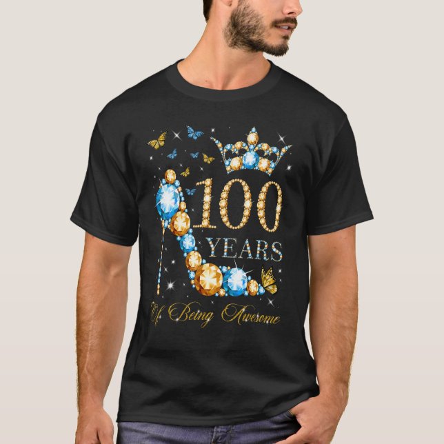 hundraårsjubileum 100 år av Fantastisk 100 år T Shirt (Framsida)