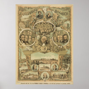 HundraårsjubileumAmerika United States Poster