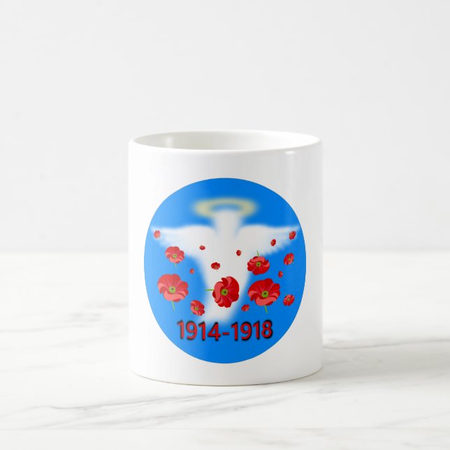 Hundraårsminnet av första världskrigets slut kaffemugg (Center)