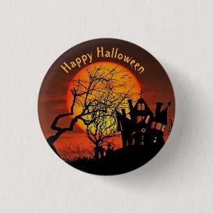 Hundrafamiljsgrafik Halloween Knapp