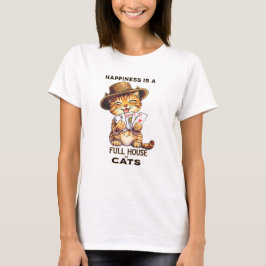 HUNDRAGEN ÄR ETT FULLT KATTPoker T Shirt