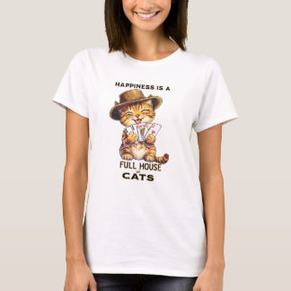 HUNDRAGEN ÄR ETT FULLT KATTPoker T Shirt