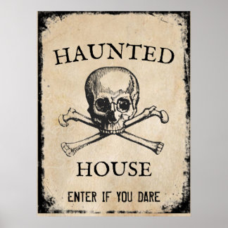 Hundrahus Halloween-stöd Poster